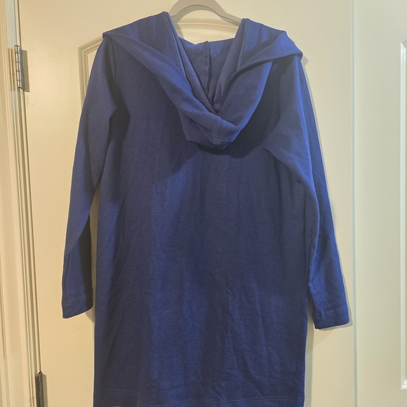 YALA Hooded Cardigan L/XL – Organic Cotton Bamboo Blend – Royal Blue NWT - Picture 4 of 5